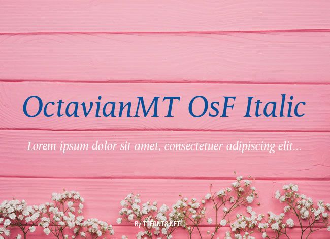 OctavianMT OsF Italic example